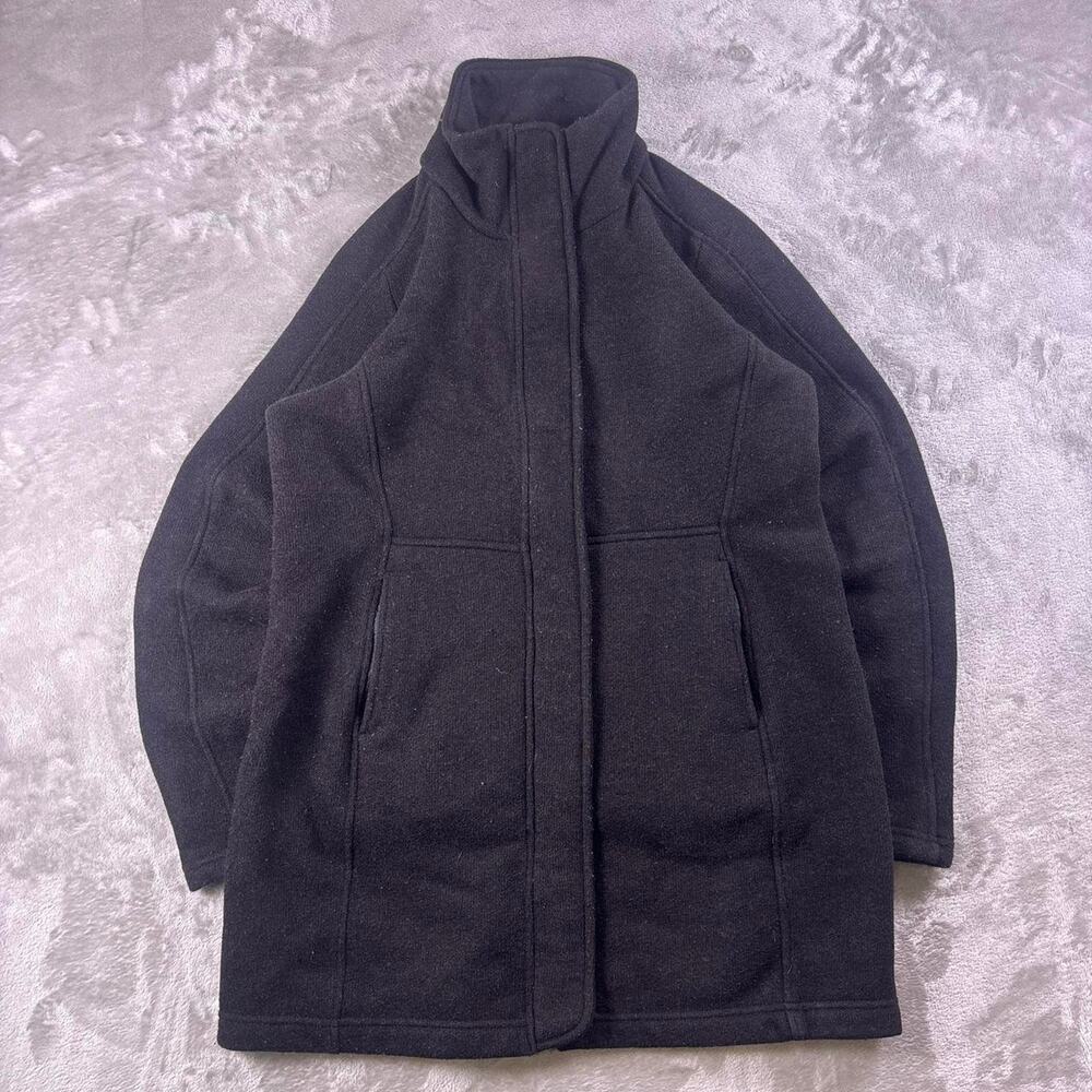 KÜHL Fleece Coat Jacket Women’s Large Black Full Zip Long Outdoor